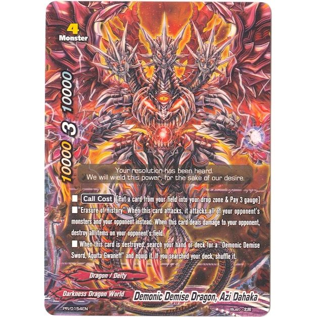 Image for Demonic Demise Dragon, Azi Dahaka (PR/0154EN) (PR) - Future Card BuddyFight