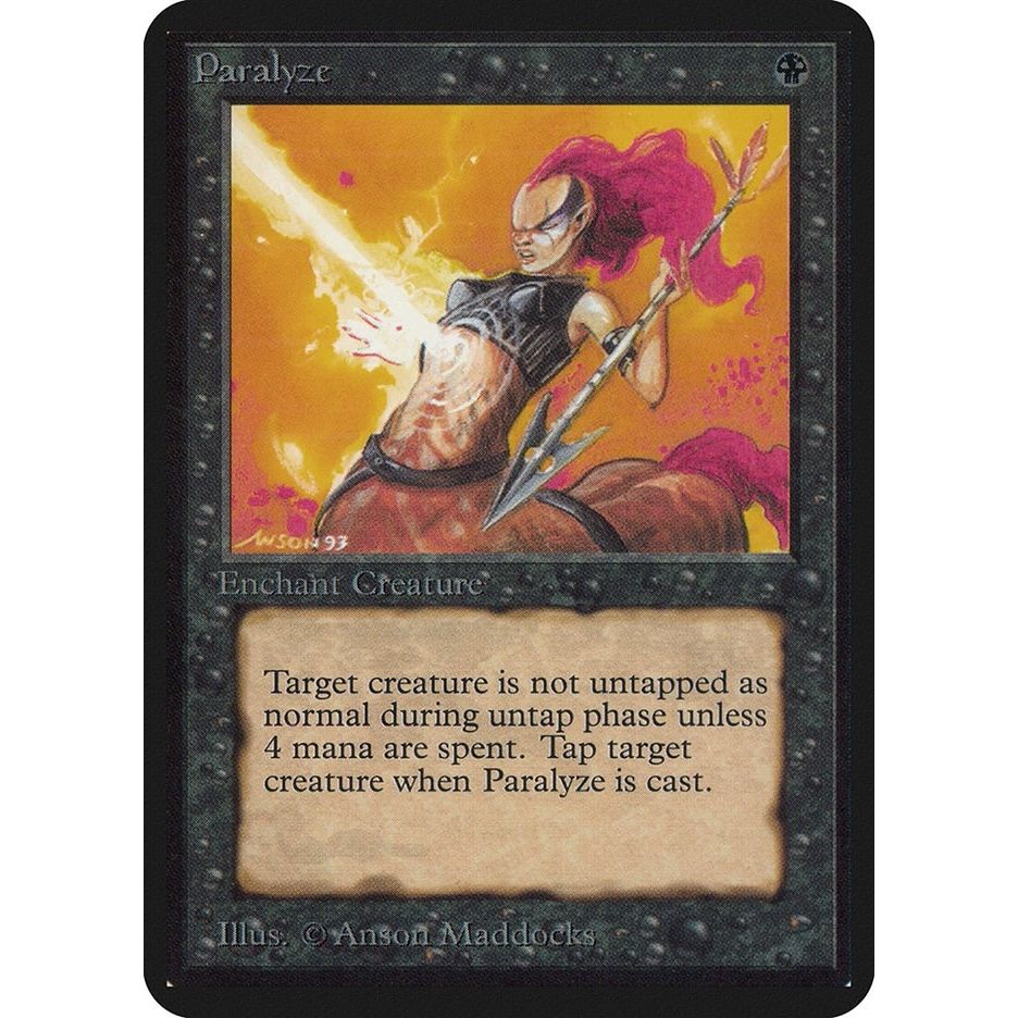 Image for Paralyze (LEA) - Magic: The Gathering