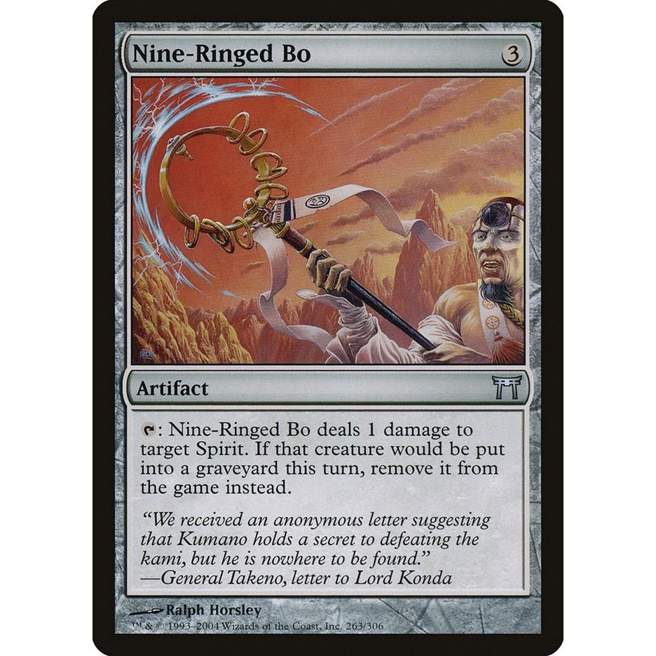 Image for Nine-Ringed Bo (263) (CHK) - Magic: The Gathering