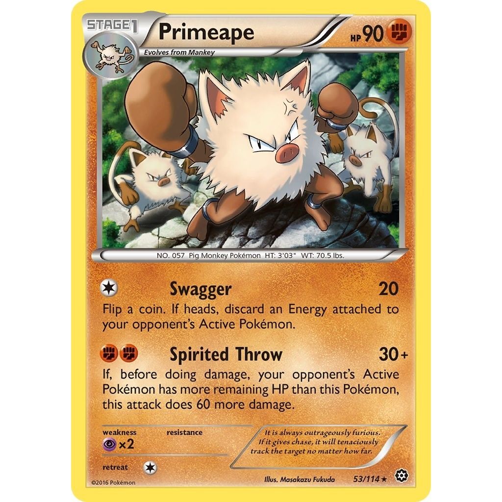 Image for Primeape (53/114) (STS) - Pokemon