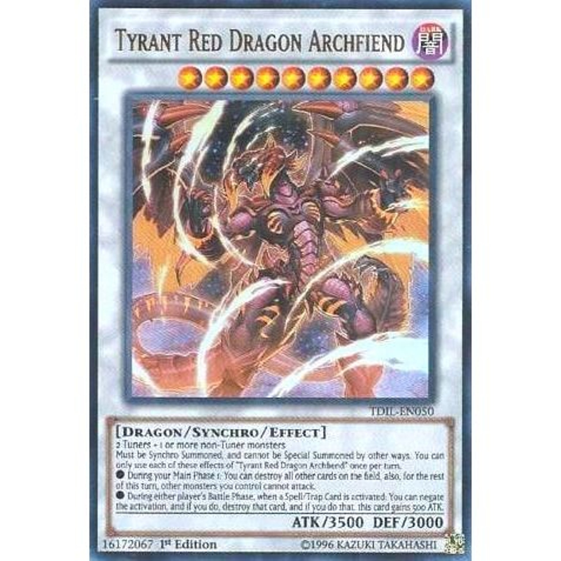 Image for Tyrant Red Dragon Archfiend (TDIL-EN050) (TDIL) - YuGiOh