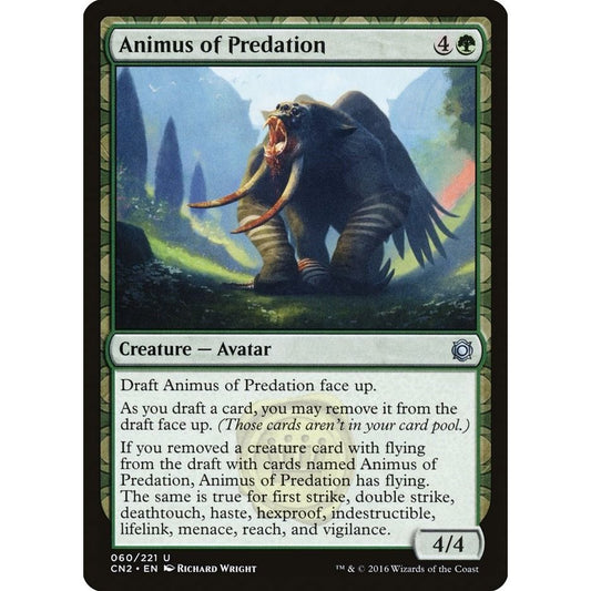 Image for Animus of Predation (60) (CN2) - Magic: The Gathering