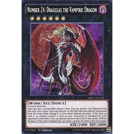 Image for Number 24: Dragulas the Vampiric Dragon (DRL3-EN022) (DRL3) - YuGiOh