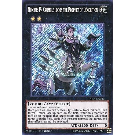 Image for Number 45: Crumble Logos the Prophet of Demolition (DRL3-EN023) (DRL3) - YuGiOh