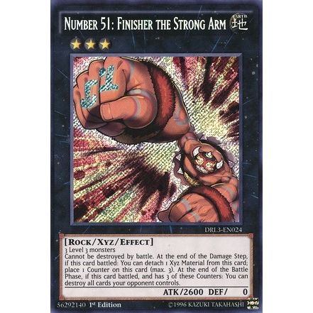 Image for Number 51: Finisher the Strong Arm (DRL3-EN024) (DRL3) - YuGiOh