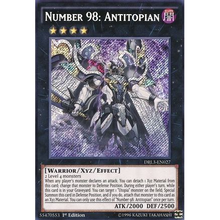 Image for Number 98: Antitopian (DRL3-EN027) (DRL3) - YuGiOh