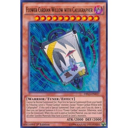 Image for Flower Cardian Willow with Calligrapher (DRL3-EN037) (DRL3) - YuGiOh