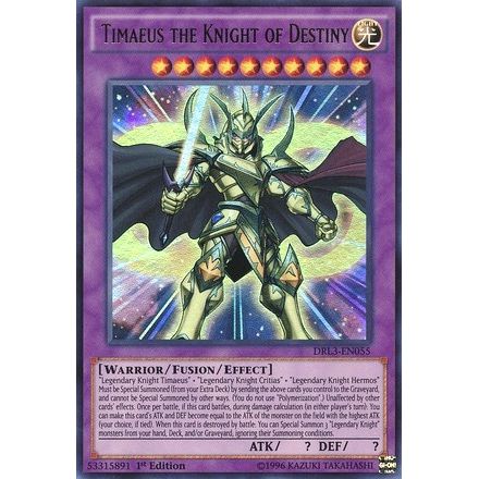 Image for Timaeus the Knight of Destiny (DRL3-EN055) (DRL3) - YuGiOh
