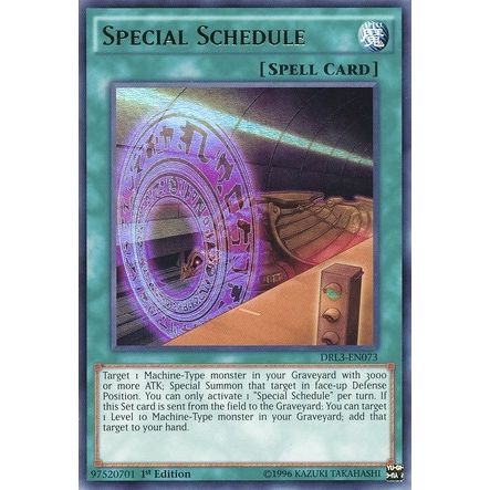 Image for Special Schedule (DRL3-EN073) (DRL3) - YuGiOh
