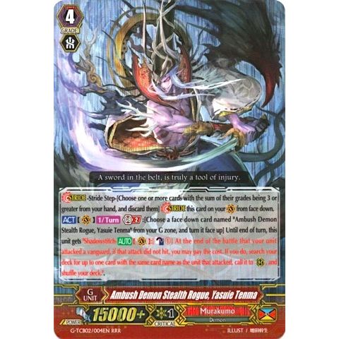 Image for Ambush Demon Stealth Rogue, Yasuie Tenma (G-TCB02/004EN) (G-TCB02) - Cardfight Vanguard