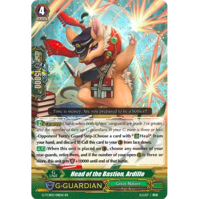 Image for Head of the Bastion, Ardillo (G-TCB02/018EN) (G-TCB02) - Cardfight Vanguard