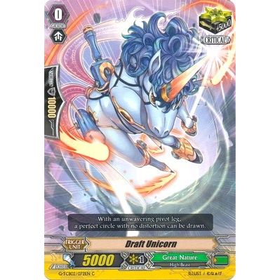 Image for Draft Unicorn (G-TCB02/072EN) (G-TCB02) - Cardfight Vanguard