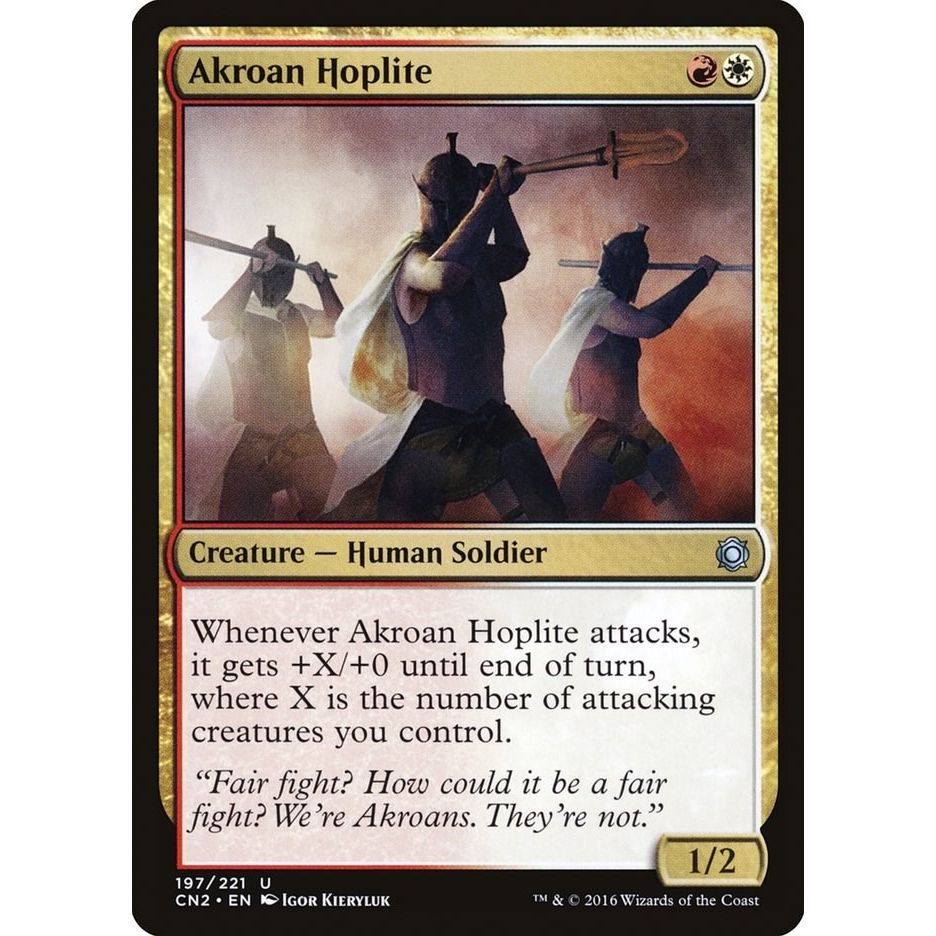 Image for Akroan Hoplite (197) (CN2) - Magic: The Gathering