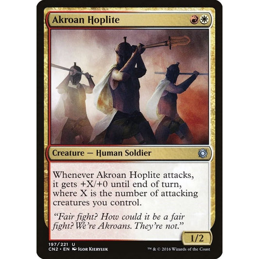 Image for Akroan Hoplite (197) (CN2) - Magic: The Gathering