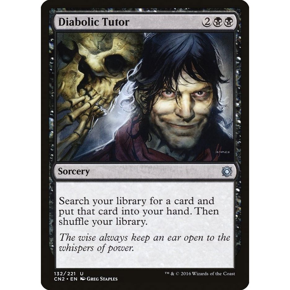 Image for Diabolic Tutor (132) (CN2) - Magic: The Gathering