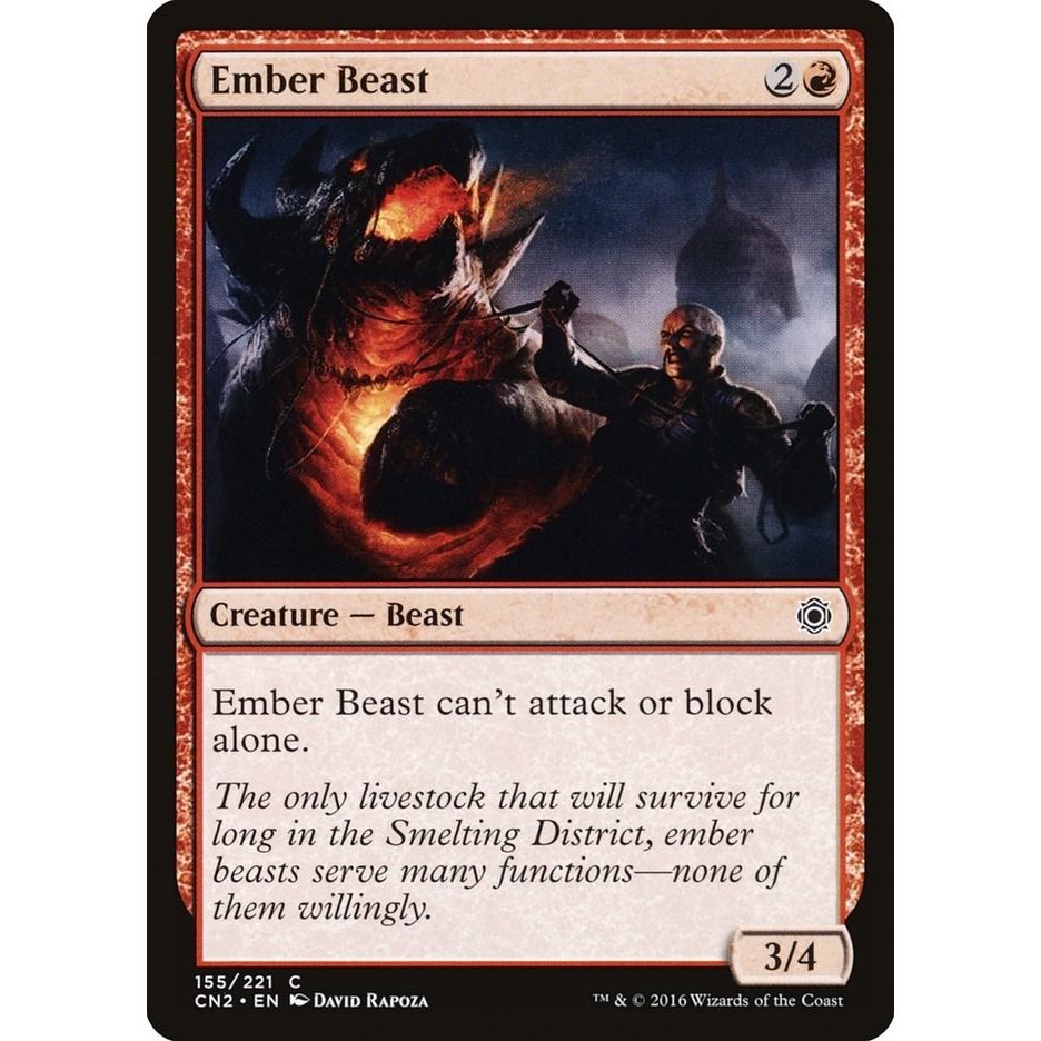 Image for Ember Beast (155) (CN2) - Magic: The Gathering