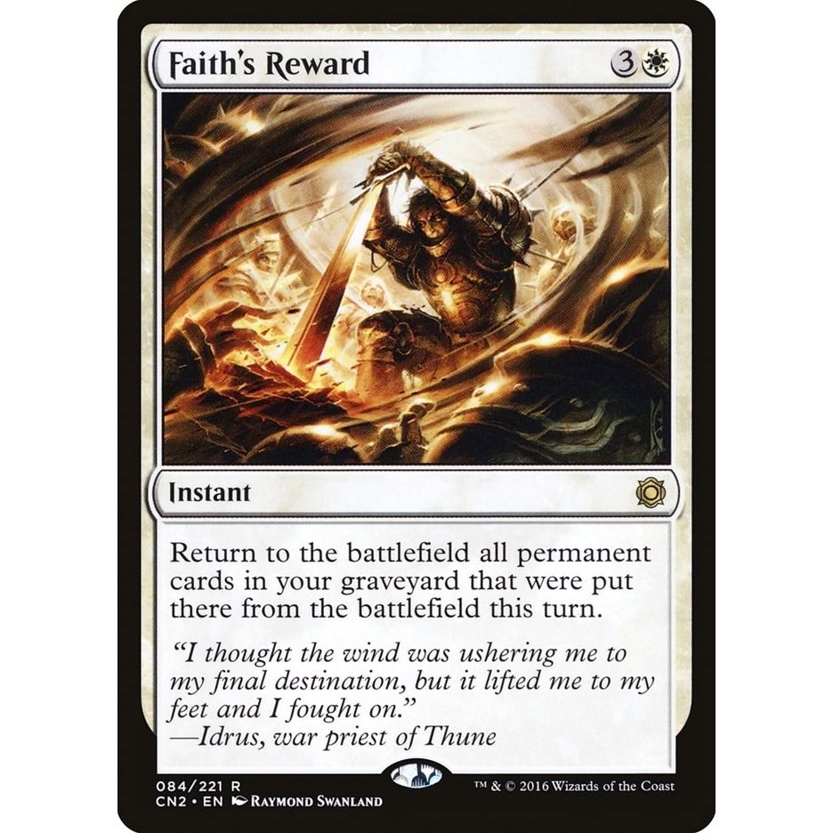 Image for Faith's Reward (84) (CN2) - Magic: The Gathering