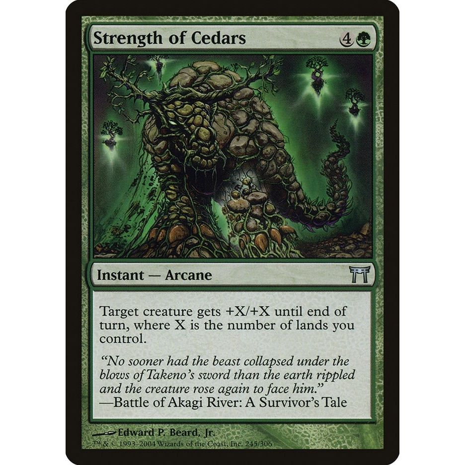 Image for Strength of Cedars (245) (CHK) - Magic: The Gathering