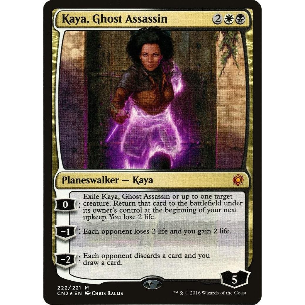 Image for Kaya, Ghost Assassin (Alternate Art Foil) (222) (CN2) - Magic: The Gathering
