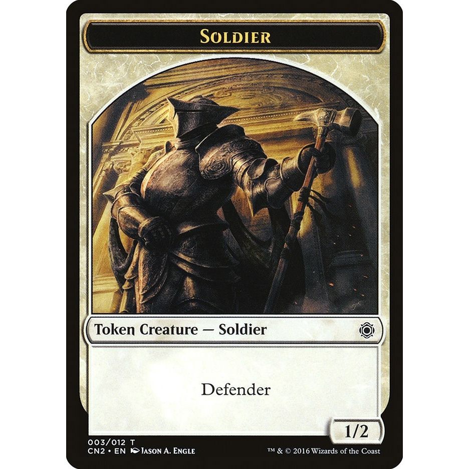 Image for Soldier Token (003) (3) (CN2) - Magic: The Gathering