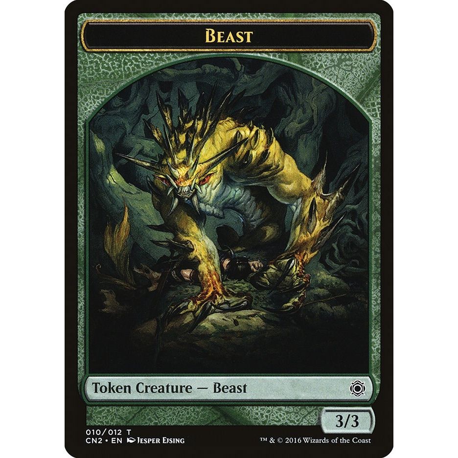 Image for Beast Token (10) (CN2) - Magic: The Gathering