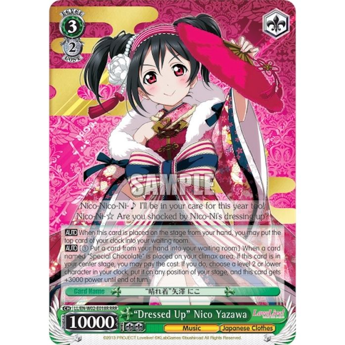 Image for "Dressed Up" Nico Yazawa (RRR) (LL/EN-W02-E018R RRR) (LL/EN-W02) - Weiss Schwarz
