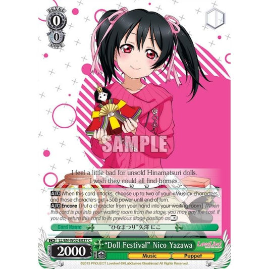 Image for "Doll Festival" Nico Yazawa (LL/EN-W02-E037 C) (LL/EN-W02) - Weiss Schwarz