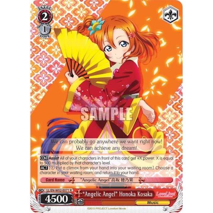 Image for "Angelic Angel" Honoka Kosaka (LL/EN-W02-E071 R) (LL/EN-W02) - Weiss Schwarz