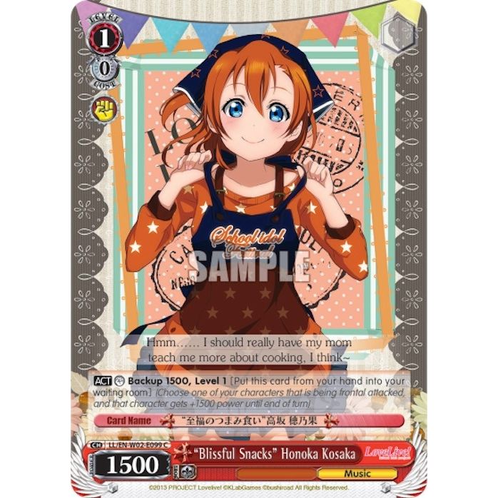 Image for "Blissful Snacks" Honoka Kosaka (LL/EN-W02-E099 C) (LL/EN-W02) - Weiss Schwarz