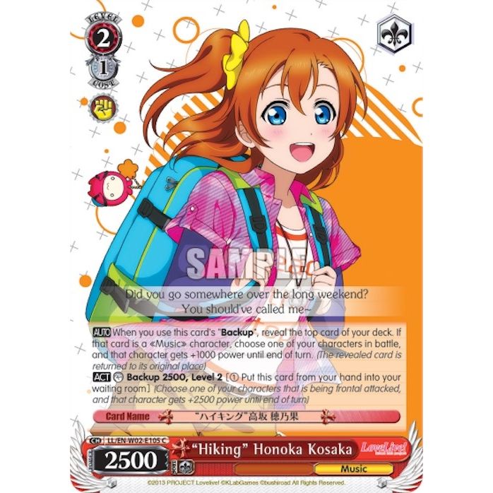 Image for "Hiking" Honoka Kosaka (LL/EN-W02-E105 C) (LL/EN-W02) - Weiss Schwarz