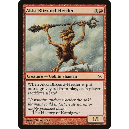 Image for Akki Blizzard-Herder (91) (BOK) - Magic: The Gathering