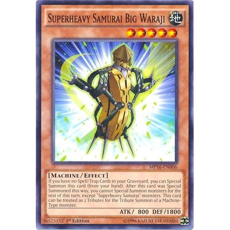 Image for Superheavy Samurai Big Waraji (MP16-EN006) (MP16) - YuGiOh