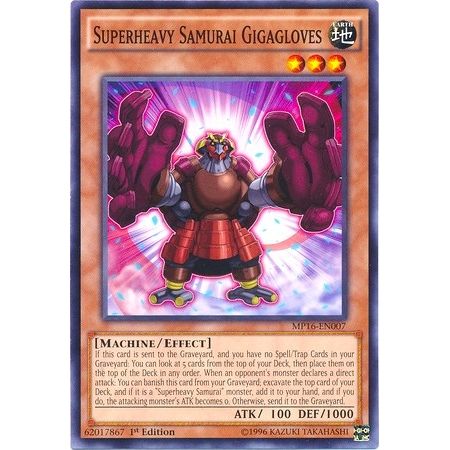 Image for Superheavy Samurai Gigagloves (MP16-EN007) (MP16) - YuGiOh