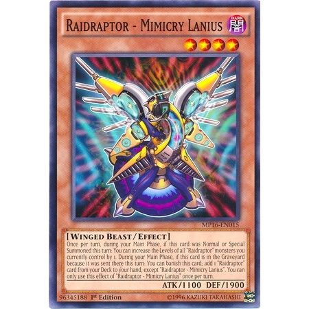 Image for Raidraptor - Mimicry Lanius (MP16-EN015) (MP16) - YuGiOh