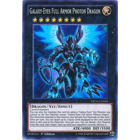 Image for Galaxy-Eyes Full Armor Photon Dragon (MP16-EN044) (MP16) - YuGiOh