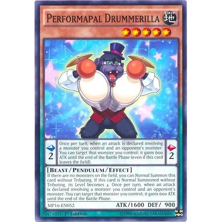 Image for Performapal Drummerilla (MP16-EN052) (MP16) - YuGiOh