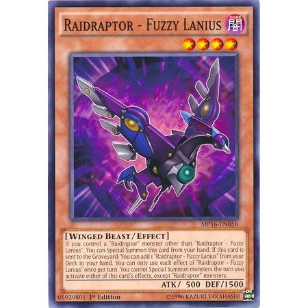 Image for Raidraptor - Fuzzy Lanius (MP16-EN058) (MP16) - YuGiOh