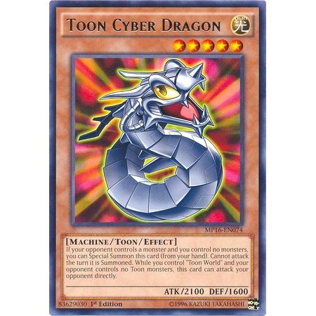 Image for Toon Cyber Dragon (MP16-EN074) (MP16) - YuGiOh