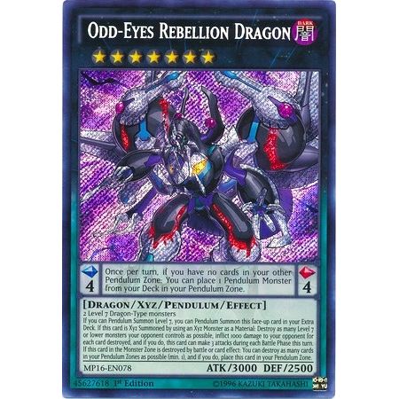 Image for Odd-Eyes Rebellion Dragon (MP16-EN078) (MP16) - YuGiOh