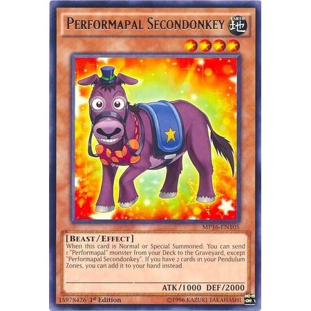 Image for Performapal Secondonkey (MP16-EN105) (MP16) - YuGiOh