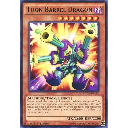 Image for Toon Barrel Dragon (MP16-EN132) (MP16) - YuGiOh