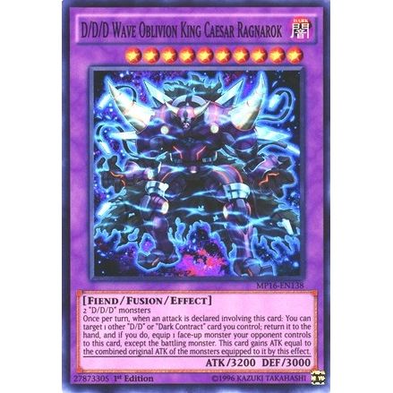 Image for D/D/D Wave Oblivion King Caesar Ragnarok (MP16-EN138) (MP16) - YuGiOh