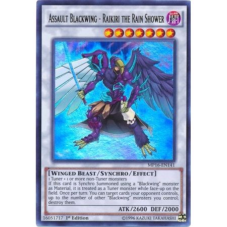 Image for Assault Blackwing - Raikiri the Rain Shower (MP16-EN141) (MP16) - YuGiOh
