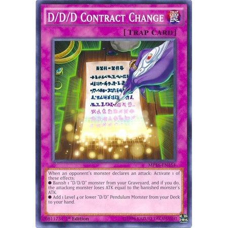 Image for D/D/D Contract Change (MP16-EN154) (MP16) - YuGiOh