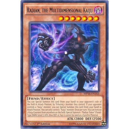 Image for Radian, the Multidimensional Kaiju (MP16-EN163) (MP16) - YuGiOh