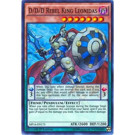 Image for D/D/D Rebel King Leonidas (MP16-EN173) (MP16) - YuGiOh