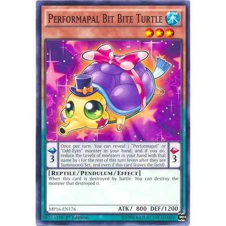Image for Performapal Bit Bite Turtle (MP16-EN176) (MP16) - YuGiOh