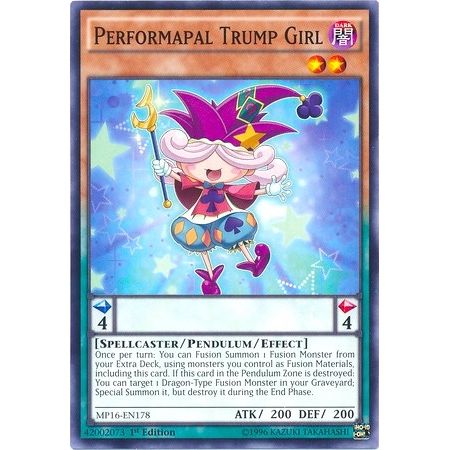 Image for Performapal Trump Girl (MP16-EN178) (MP16) - YuGiOh