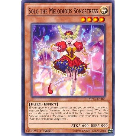 Image for Solo the Melodious Songstress (MP16-EN183) (MP16) - YuGiOh