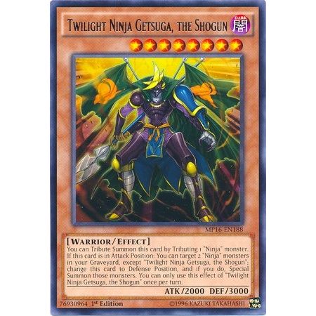 Image for Twilight Ninja Getsuga, the Shogun (MP16-EN188) (MP16) - YuGiOh